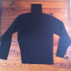 J. Crew cotton turtleneck black